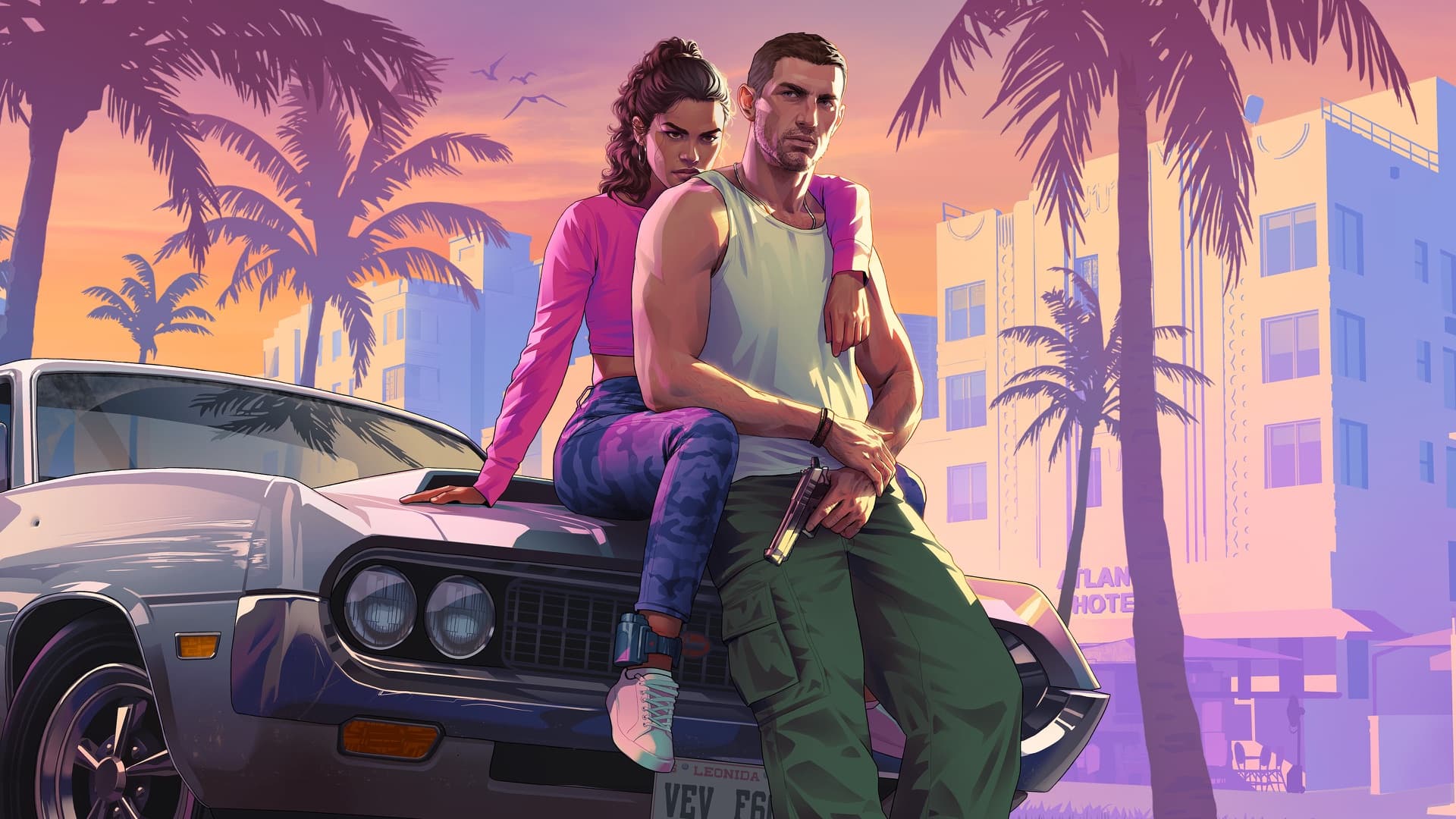 Jason And Lucia 01 Landscape — official GTA VI artwork featuring jason duval, published in Rockstar Games’ downloadable media library.