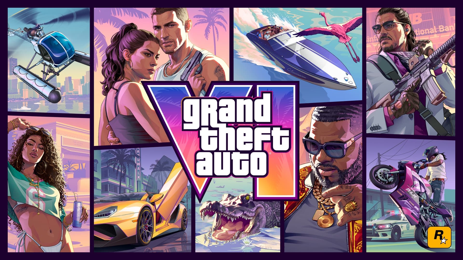 Official Cover Art Landscape — official GTA VI artwork featuring Leonida, published in Rockstar Games’ downloadable media library.
